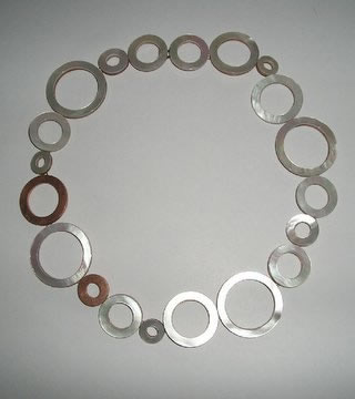 WSTNR20116: White Mother of Pearl, Rose Gold