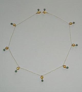WSTNR20117: Citrine, Tourmaline, Pearl, Yellow Gold