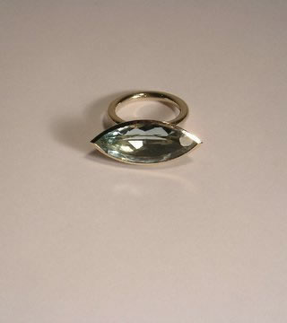 WSTNR20103: Aquamarine, White Gold 750