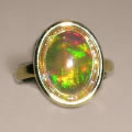 WSTNR20112: Fire Opal, Yellow Gold 750